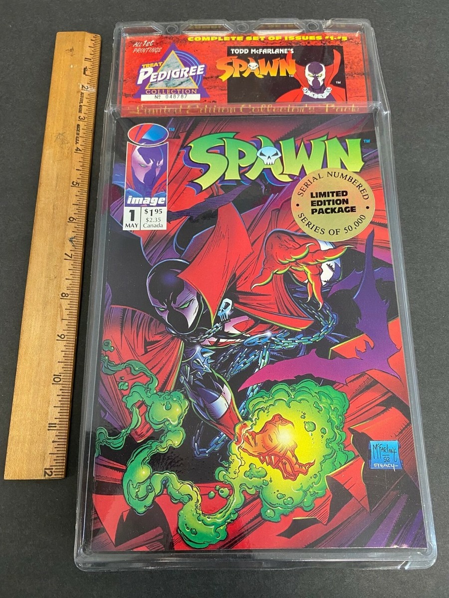 MARVEL SPAWN Special Edition (コミックブック付き) SPAWN # 1-5 LTD EDITION FACTORY SEALED TODD MCFARLANE ALL