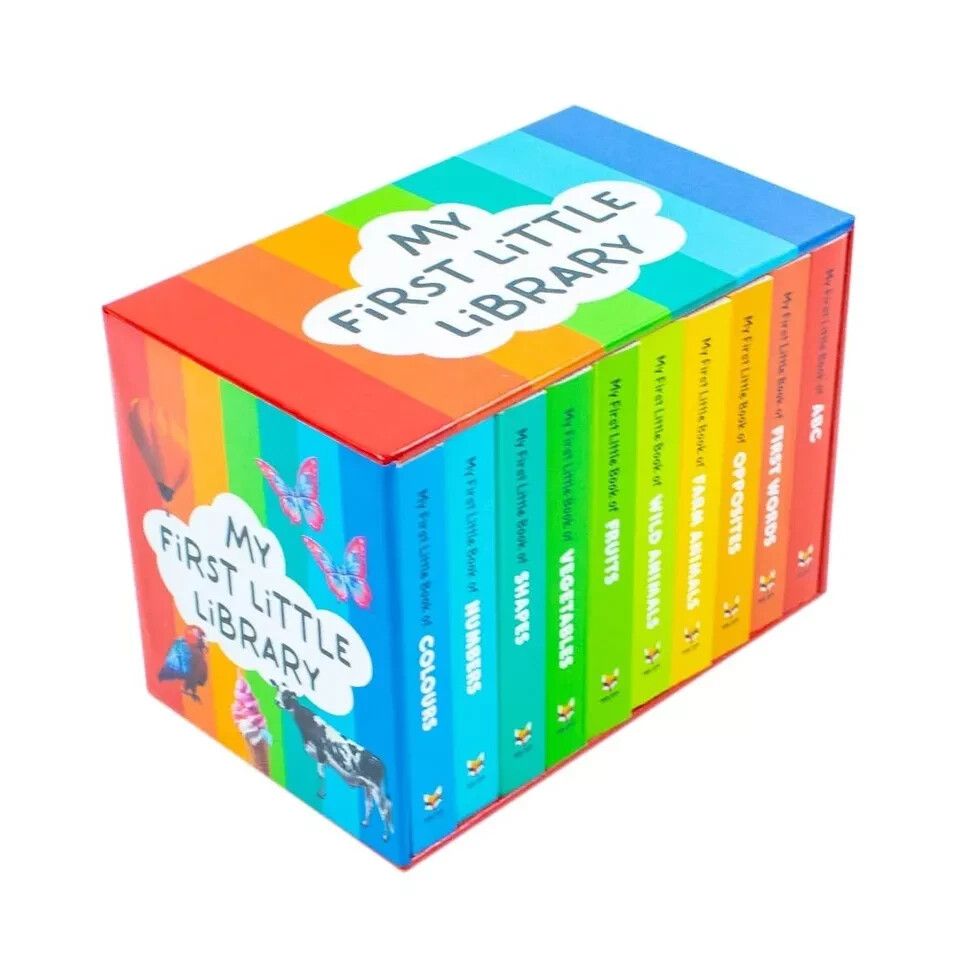 My First Little Library 10 Books Collection Set ABC, Shapes, Numbers, First Word
