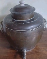 VINTAGE, ANTIQUE RUSSIAN SAMAVAR BRASS TEA POT,COFFEE.HUGE SIZE KETTLE POT.