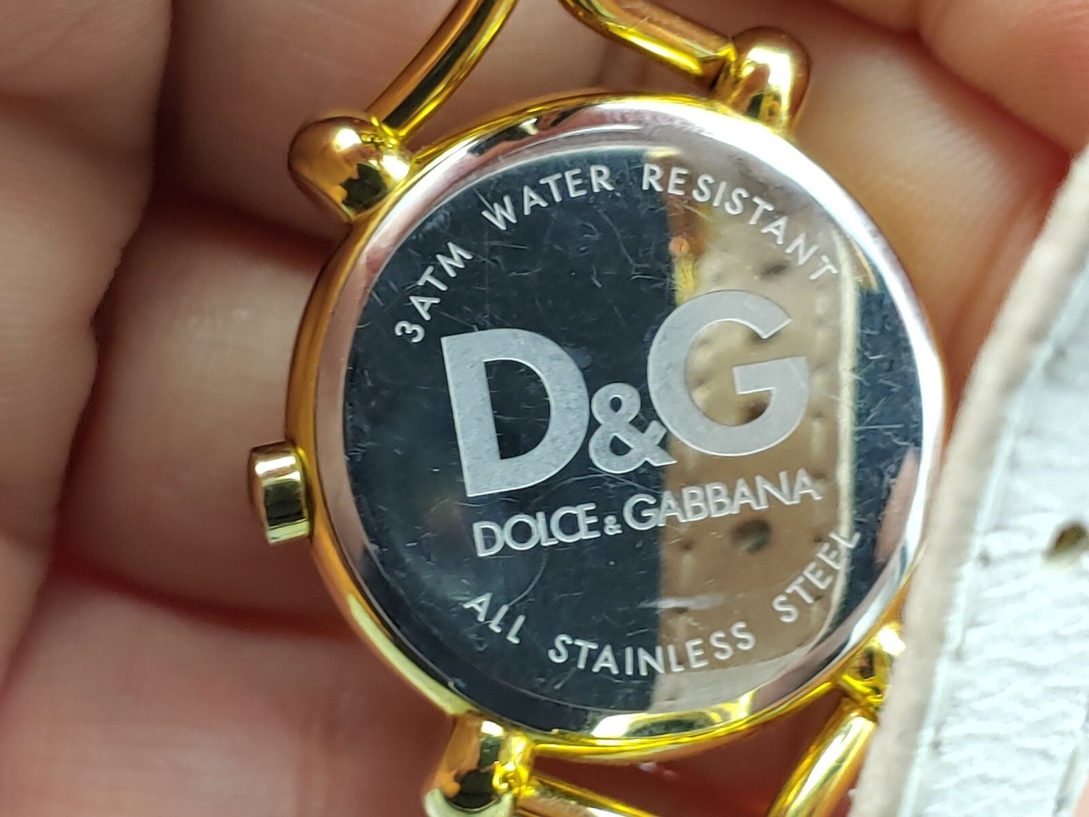 D&G Flock stainless steel leather strap watch Women main image 3