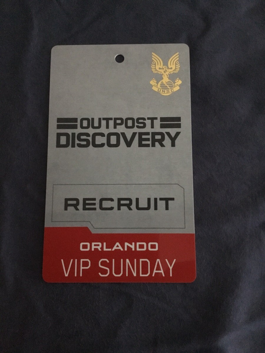 HALO Outpost Discovery Orlando, FL VIP Event Badge Microsoft Xbox - Main Image