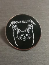 MEOWTALLICA METALLICA black Album Enter Sandman Pin Badge Patch New High Quality