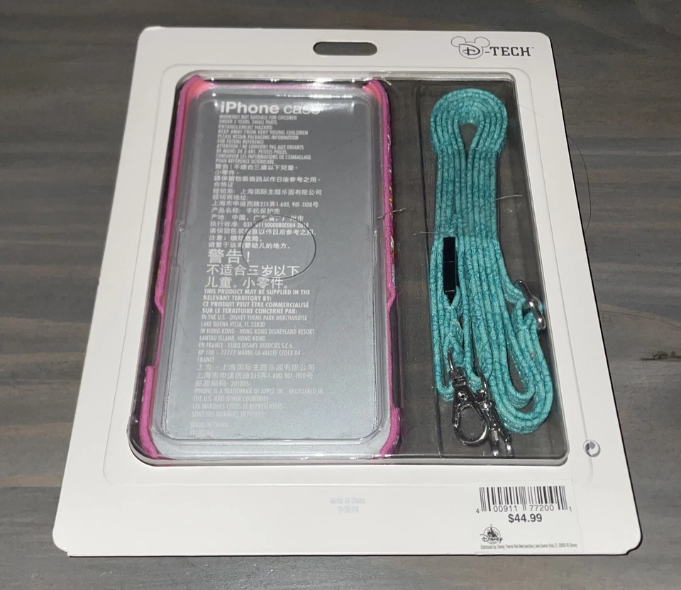 Disney Parks D-Tech XR iPhone Case Mad Hatter Teacup Wallet/2 Card Slots/Strap ✅ - Image 4 of 4