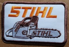 Stihl Patch Chainsaw embroidered Patch approx 2.5x 3.75"