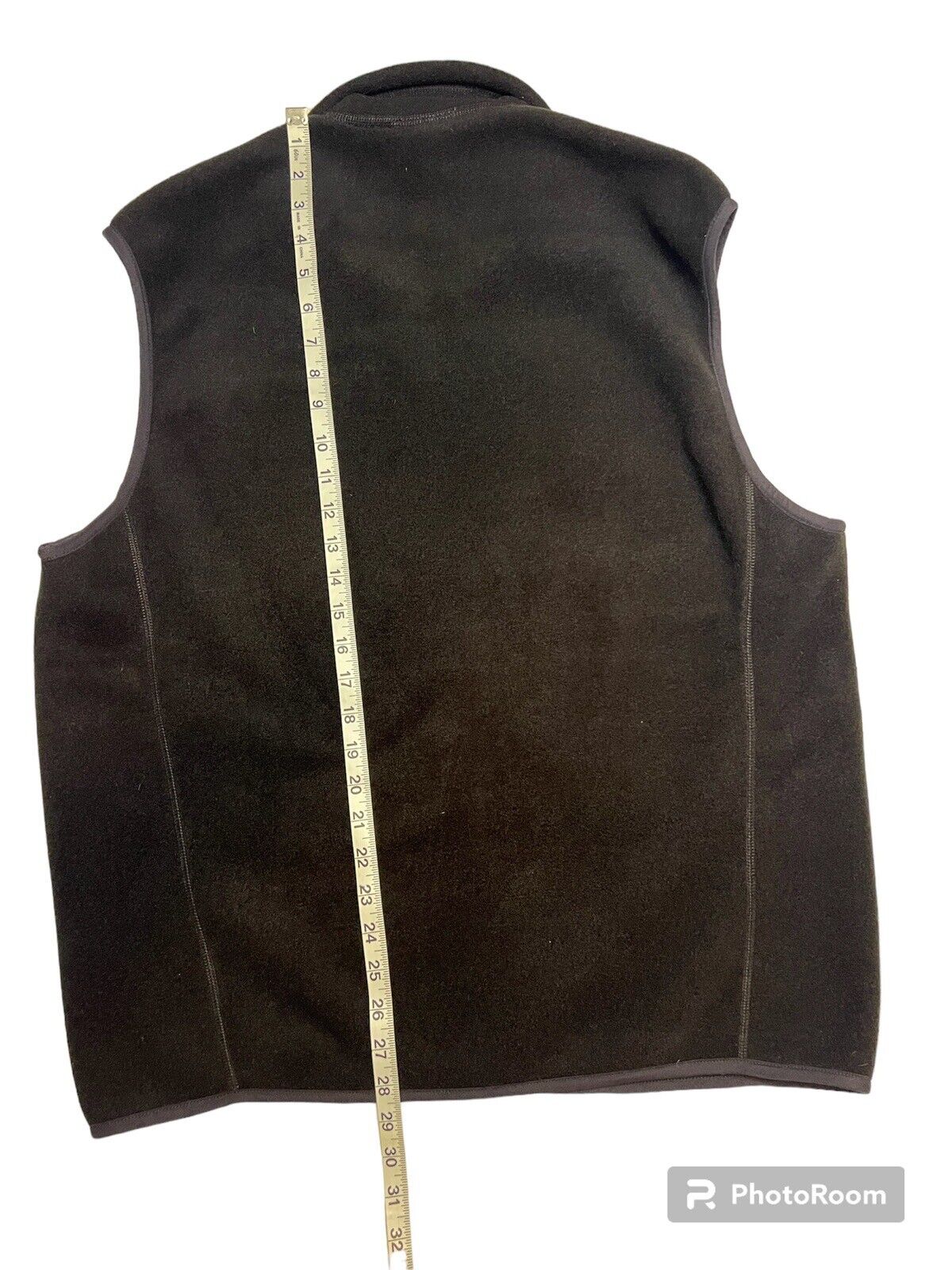 Patagonia synchilla fleece vest Large mens Black … - image 2