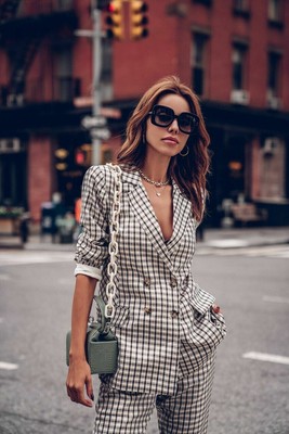 plaid boyfriend jacket