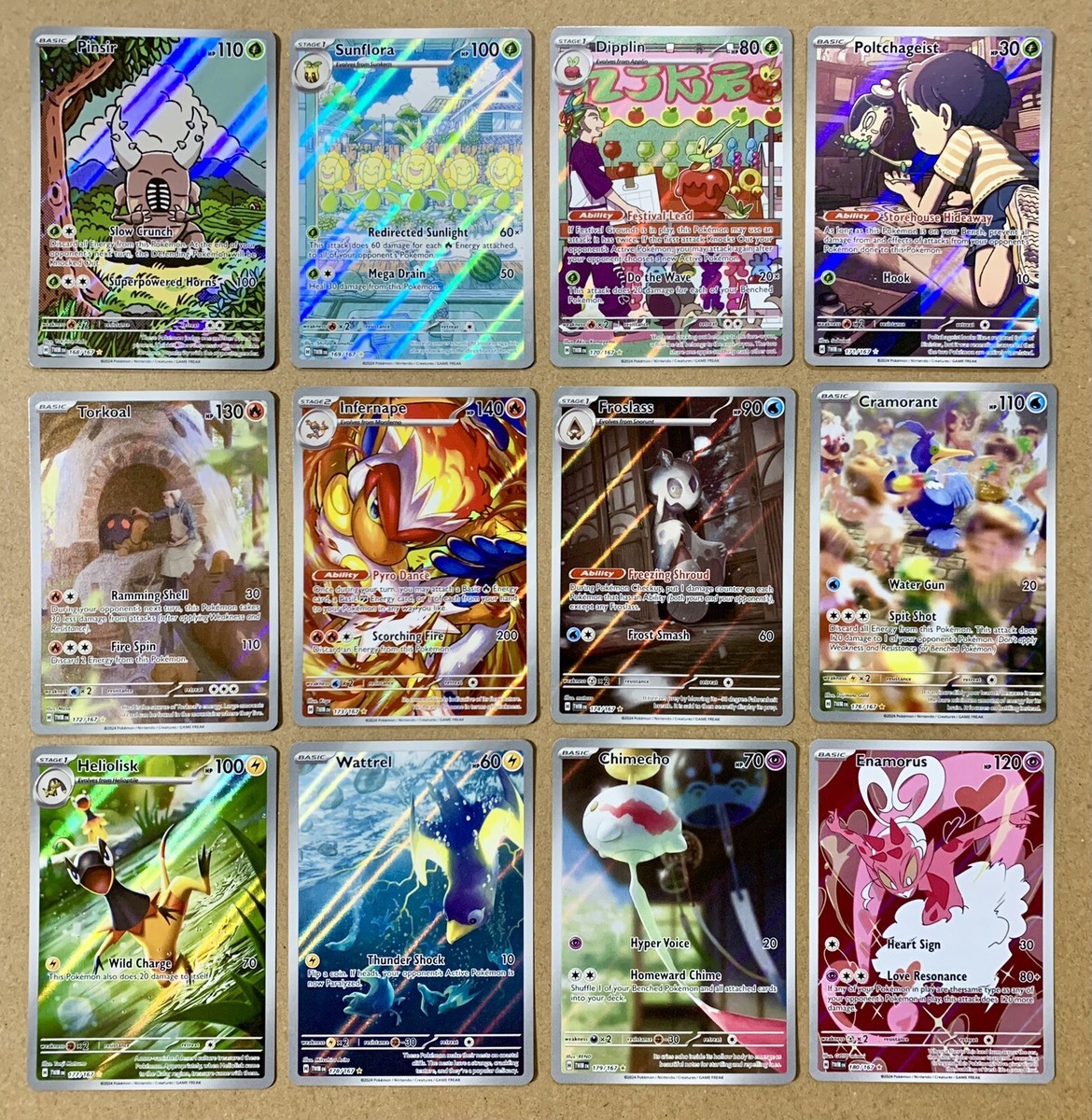 Pokemon Twilight Masquerade Near Complete Master Base Set Promo