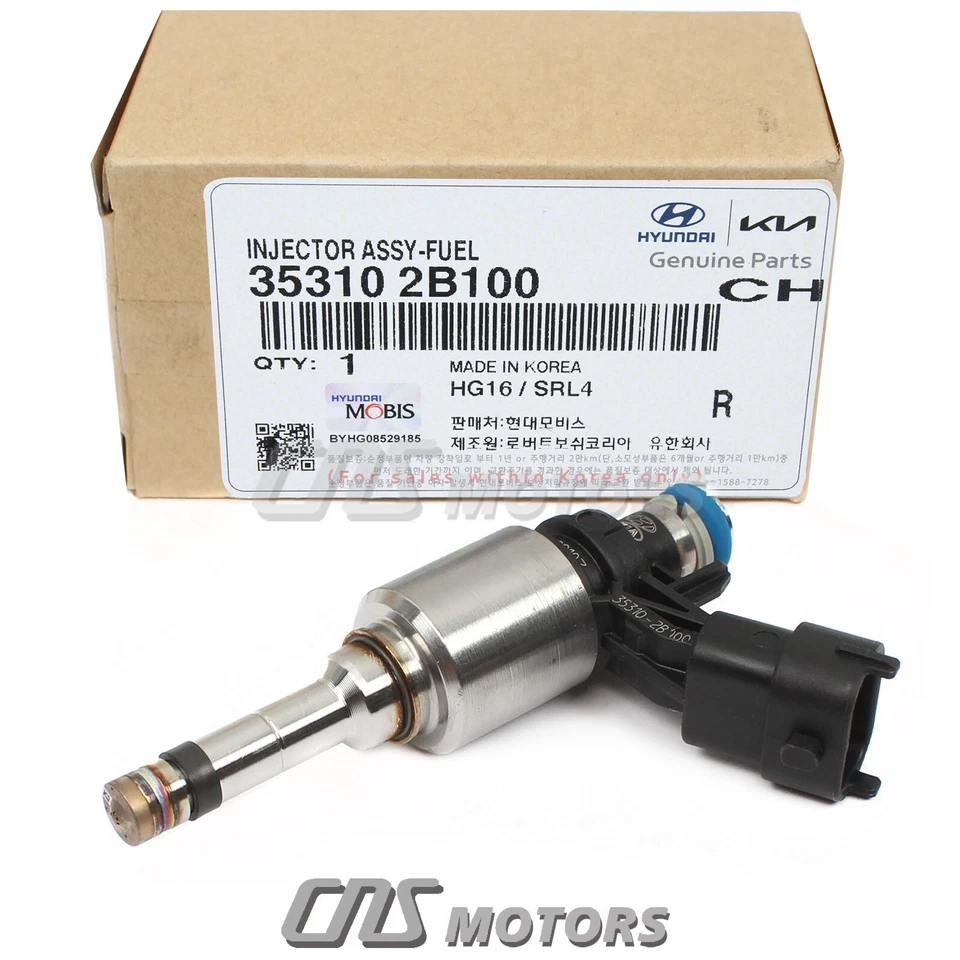 ⭐GENUINE⭐ Fuel Injector 4pcs for 2014-2016 Kia Forte Koup Forte5 1.6L TURBO Foto 3 de 4