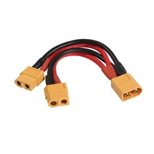 XT60 Parallel Battery Connector 14AWG Cable XT60 Y Splitter 1 Male to 2 Femal...