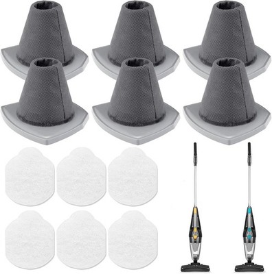 6+6 Pack NES215A/ NES210 Vacuum Filter Set for Eureka NES210/ 1 