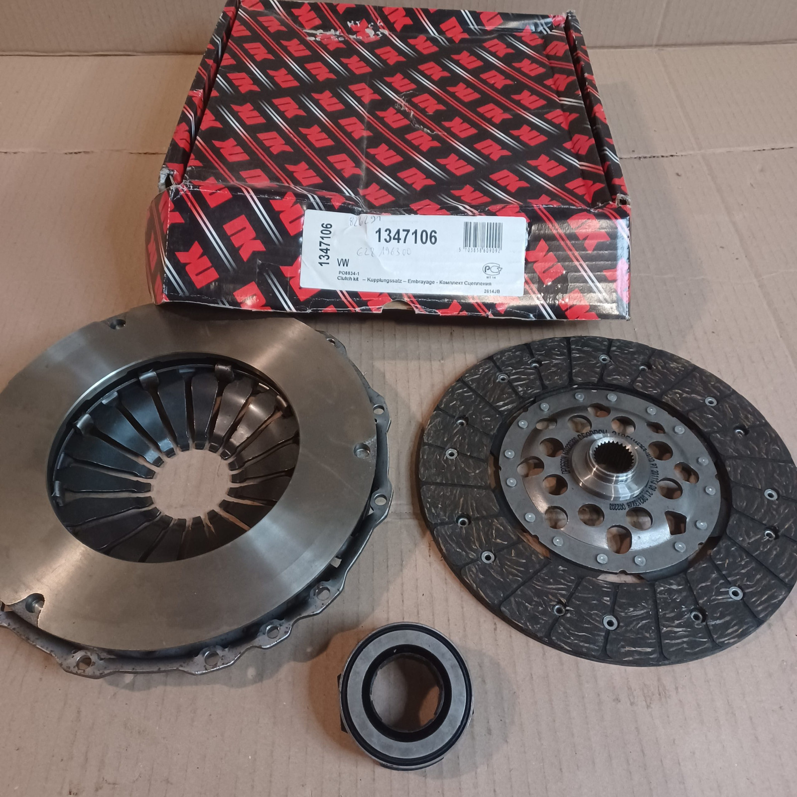 Kit embrayage 3 pièces VW T4 2.4 D et 2.5 TDI pour utilitaire Transporter