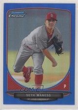 2013 Bowman Prospects Chrome Blue Refractor 3/250 Seth Maness #BCP64 0e06
