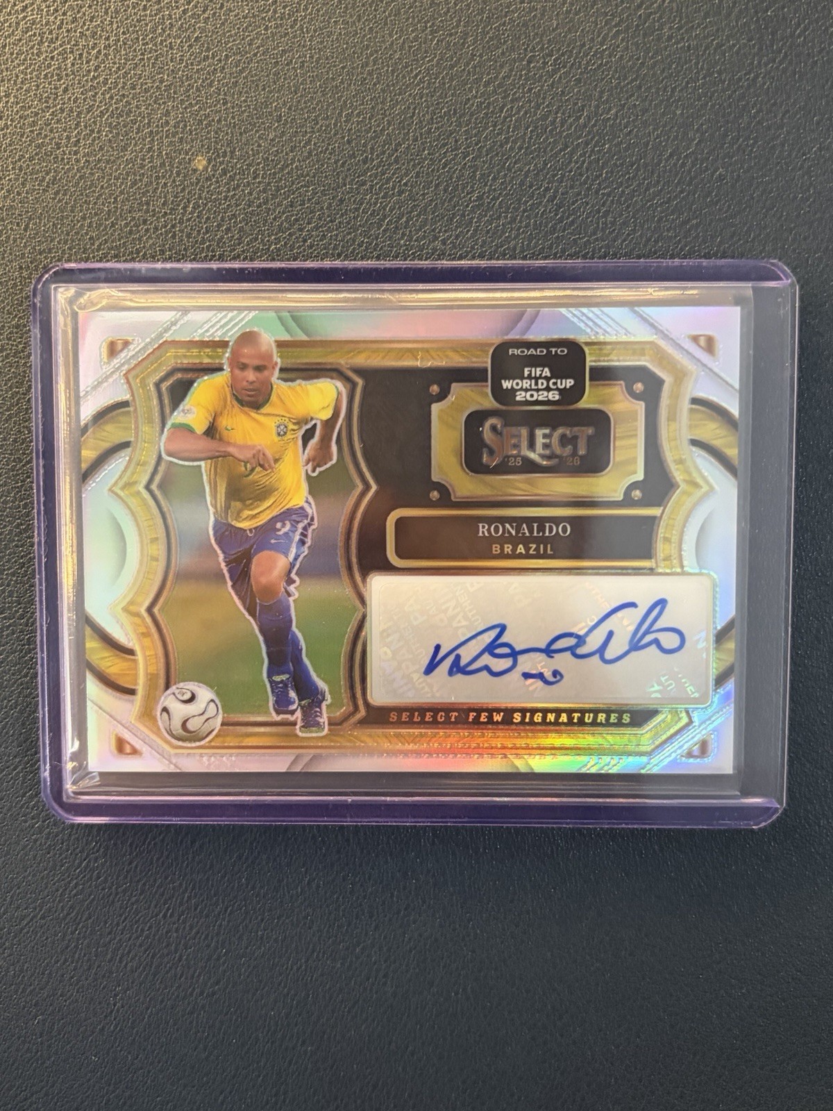 2025-26 Panini Select World Cup Ronaldo (R9) Brazil Select Few Signatures Auto