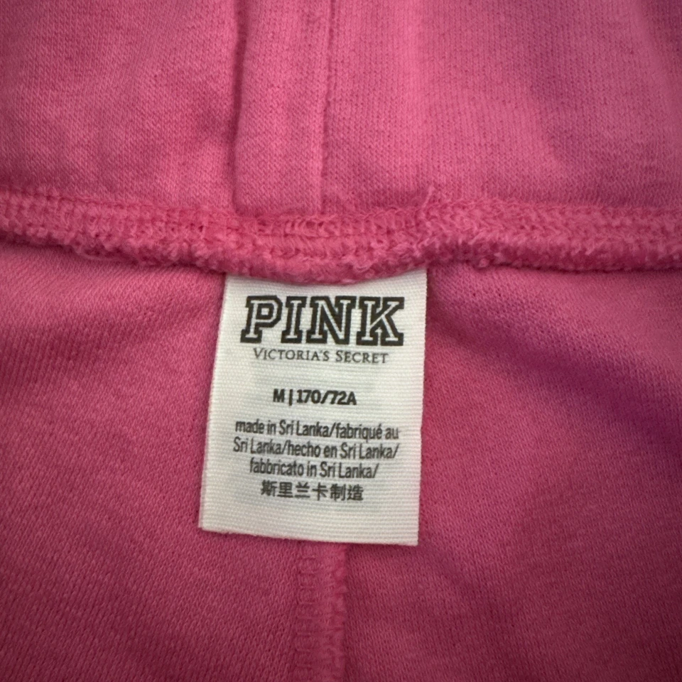 Pantalones Cortos Victoria's Secret ROSA 2017 Terry Tela Rosa Cintura Elástica Talla M Foto 4 de 4