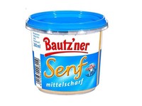 6 Er Pack ( 8,95 €/Liter ) Bautzner Senf Mittelscharf 200Ml Leckere Ostprodukte