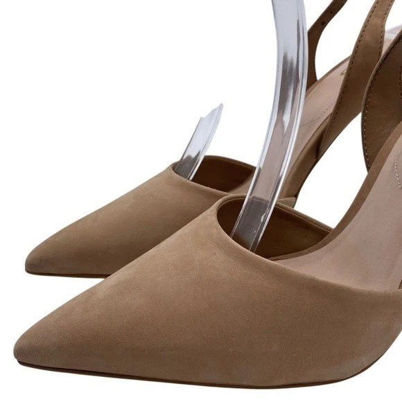 Zapatos de mujer Aldo con cordones talla 7,5 marrón tostado gamuza cuero punta Foto 3 de 4