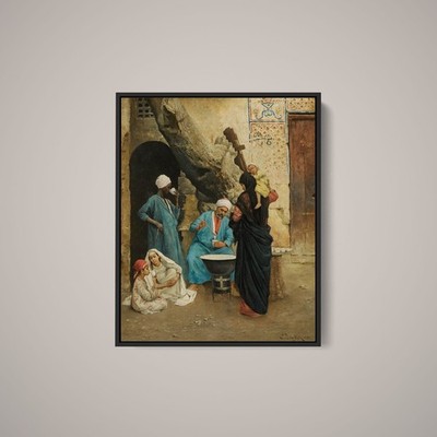 Ludwig Deutsch - A Refreshing Drink - Art Print on Paper or Canvas