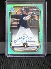 2026 Topps Bowman - Andrew Fischer 1st Chrome Prospects Auto Aqua /125 #CPA-AF