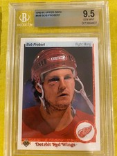 Bob Probert 1990-91 Upper Deck #448 Beckett BGS 9.5 GEM MINT