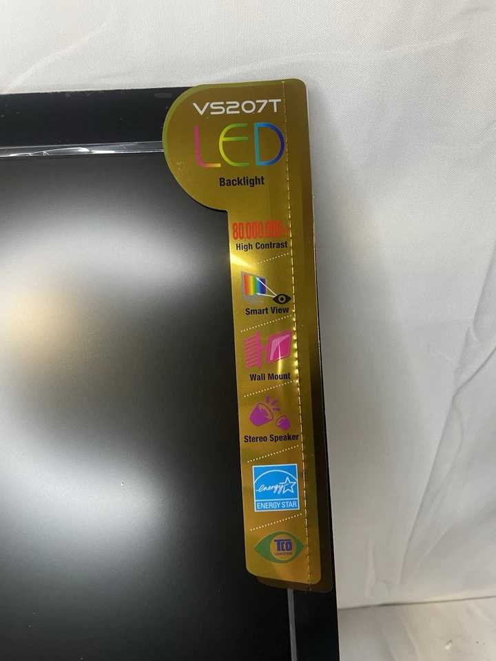 Asus VS207T 20" Widescreen LCD Monitor - New Open Box Missing Bottom Stand - Image 4 of 4