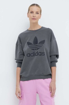 adidas Originals Womens Cotton Washed Sweatshirt - Grey (RRP £60)