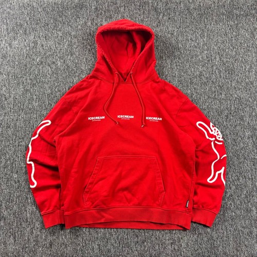 Billionaire Boys Club Icecream Let's Have Some Graphic Red Streetwear Hoodie 2XL
