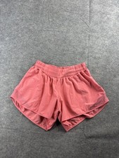 Lululemon Hotty Hot Shorts Womens 6 SEE Pink Rise 4" Lined Athletic Running