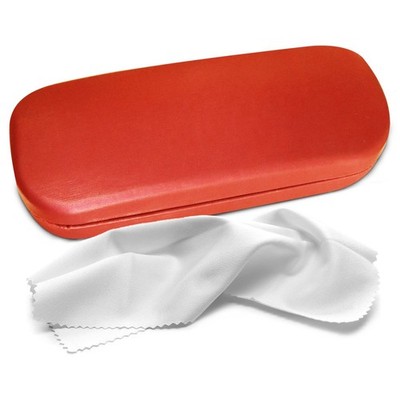 Hard Shell Glasses Case-Lightweight Large Eyeglass Holder with Microfiber Cloth