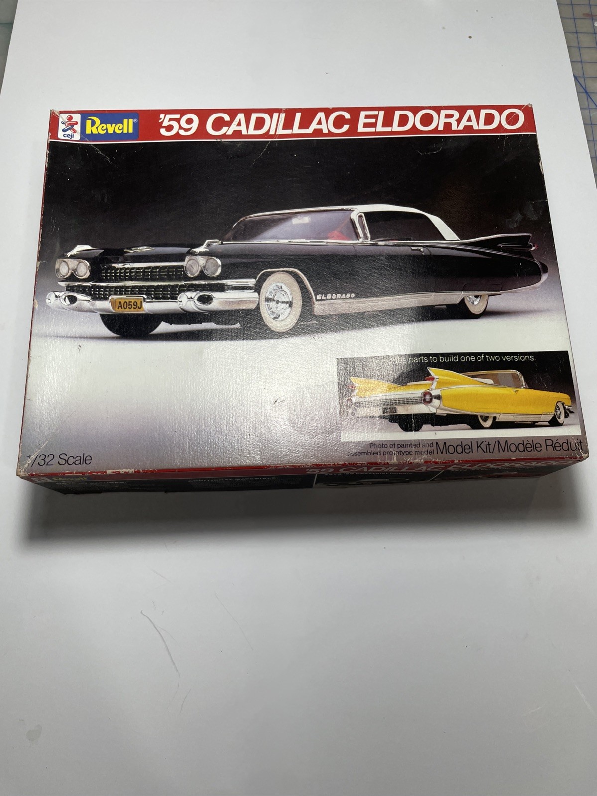 Ceji Revell 1/32 59 Cadillac Eldorado New Open Box Plastic Model Kit Sealed Bags