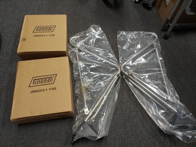 2X ROSCO MIRROR SYSTEMS 3365 Elliptical Mirror Head 12x9 WITH MOUNTS 28X1331007