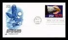 US COVER EXPRESS MAIL $8.75 EAGLE MOON FIRST DAY ISSUE ARTCRAFT