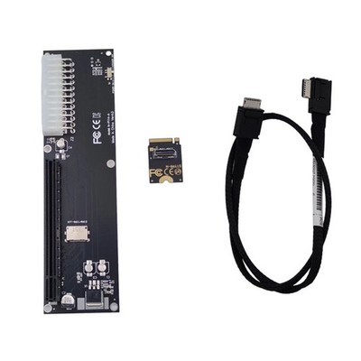PCI-E 3.0 M-Key M.2 zu Oculink SFF-8612 SFF-8611 Host-Adapter für  WIN Max29042