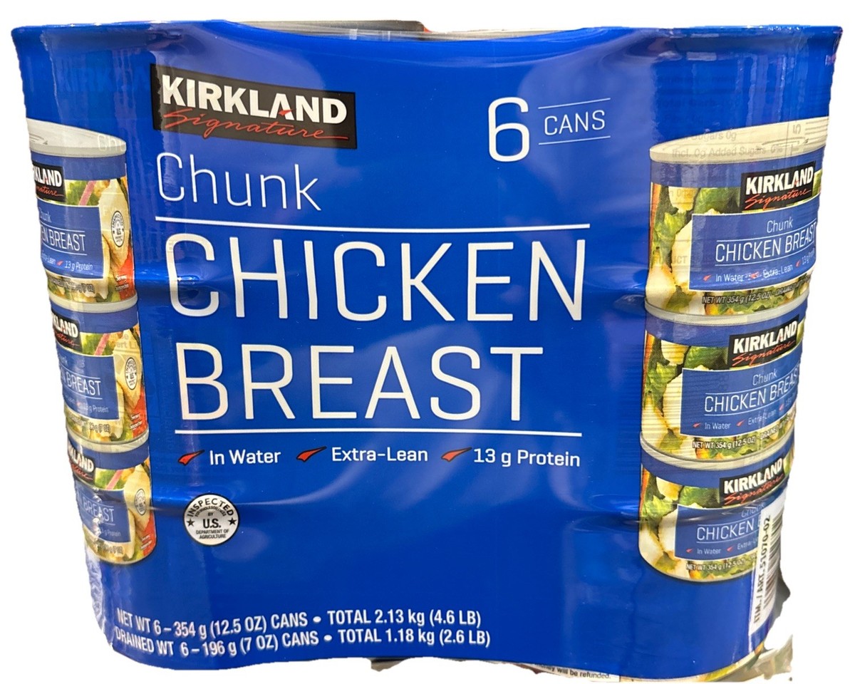 Kirkland Premium Chunk Chicken Breast Extra Lean 12.5oz 16 Cans