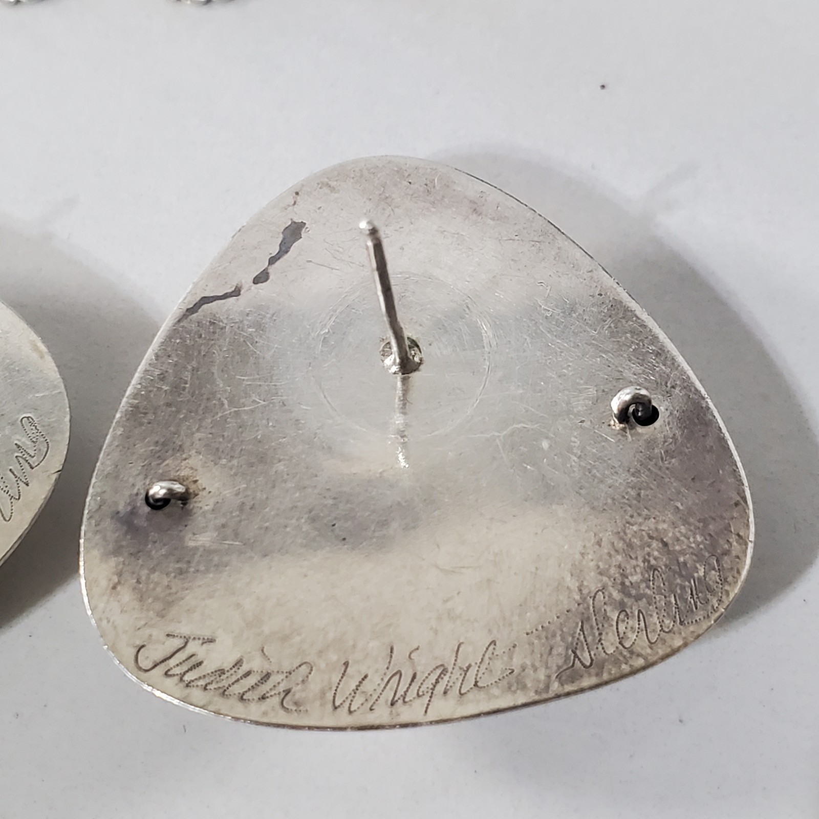 Vintage Judith Wright Sterling Triangular Geometr… - image 7