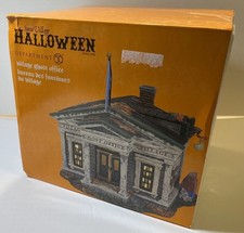 Department 56 Snow Village Halloween Ghost Office House Building 2022 New In Box