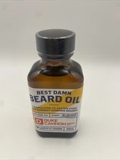 Duke Cannon Best Damn Beard Oil Redwood Scent Natural Long-Lasting - (3 fl oz)