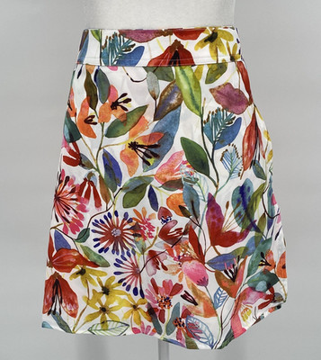 RipSkirt Hawaii Skirt Women XL Bold Multicolor Floral Wrap Stretch A-line Resort