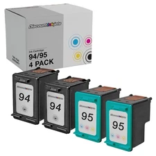 4pk Ink Cartridge for HP 94 95 94 Officejet H470 6210 7310 7210 7410 100 6200
