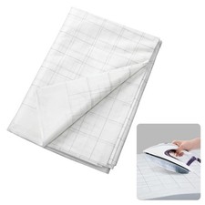 Fusible Interfacing with 1x1 Grid Nonwoven Layout Iron On Polyester/Rayon Lig...