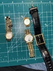 Vintage Seiko Watches Lot Of 5 For Parts Or Repair Gold Plated