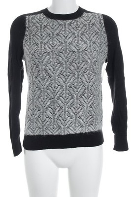 GAP Strickpullover Damen Pullover Gr. DE 34 schwarz-weiß Boyfriend-Look