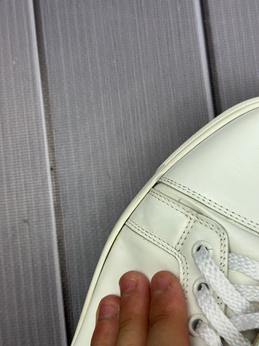 Christian Louboutin Leather Shoes White Very Rare Hype Sneakers Size 38 - Picture 20 of 24