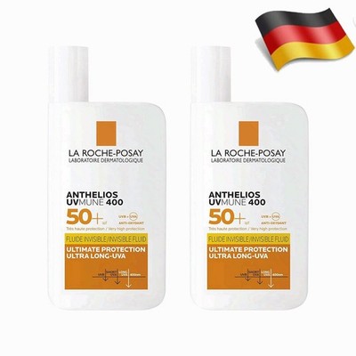 2 Stück La Roche-Posay Anthelios UVMune 400 LSF 50+ Invisible Fluid 50ml J