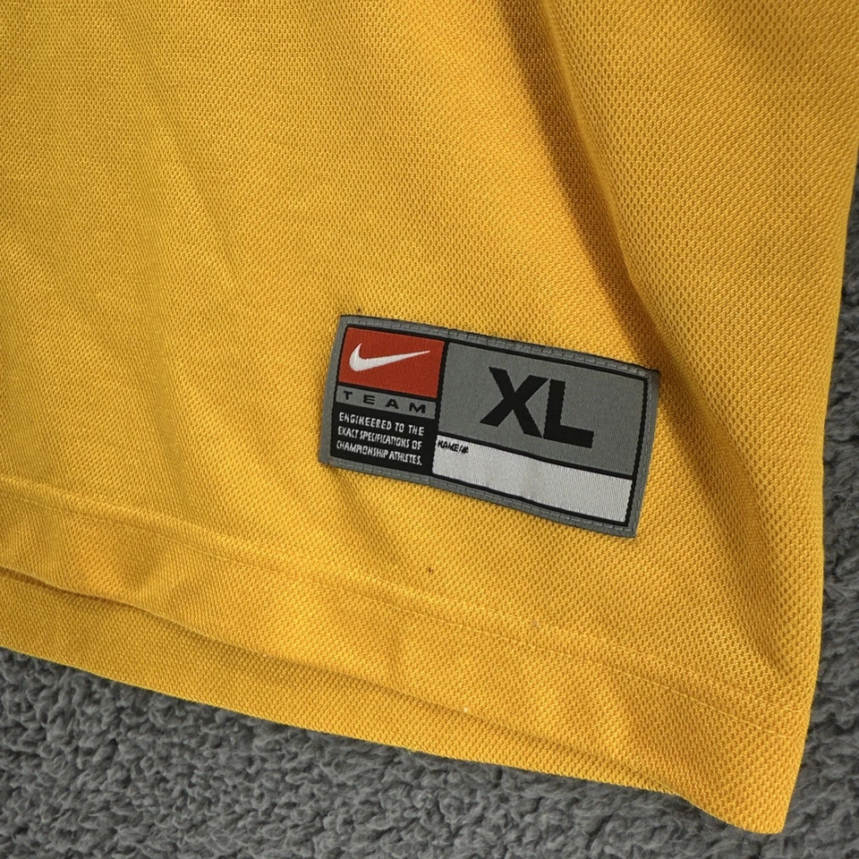 Camisa de basquete vintage Nike NBA Los Angeles Lakers Team amarela tamanho GG - Imagem 4 de 4