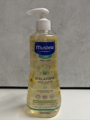 Mustela Stelatopia Cleansing Oil, Fragrance Free - 16.9 fl oz (500 ml) - NEW