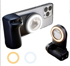 Magnetic Selfie Ring Light with Mirror Bluetooth Remote for MagSafe iPhone NEW