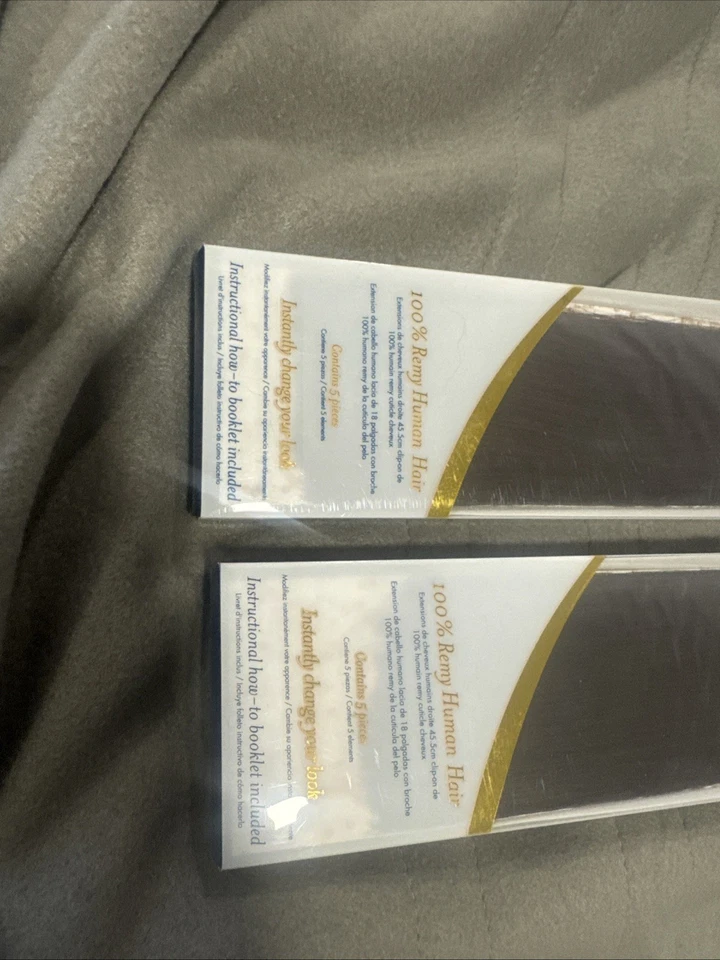 Bt 96 Ultra Seamless Clip And Human Hair Extensions Baylage Dark Brown 18In 5Pc - Image 3 of 4