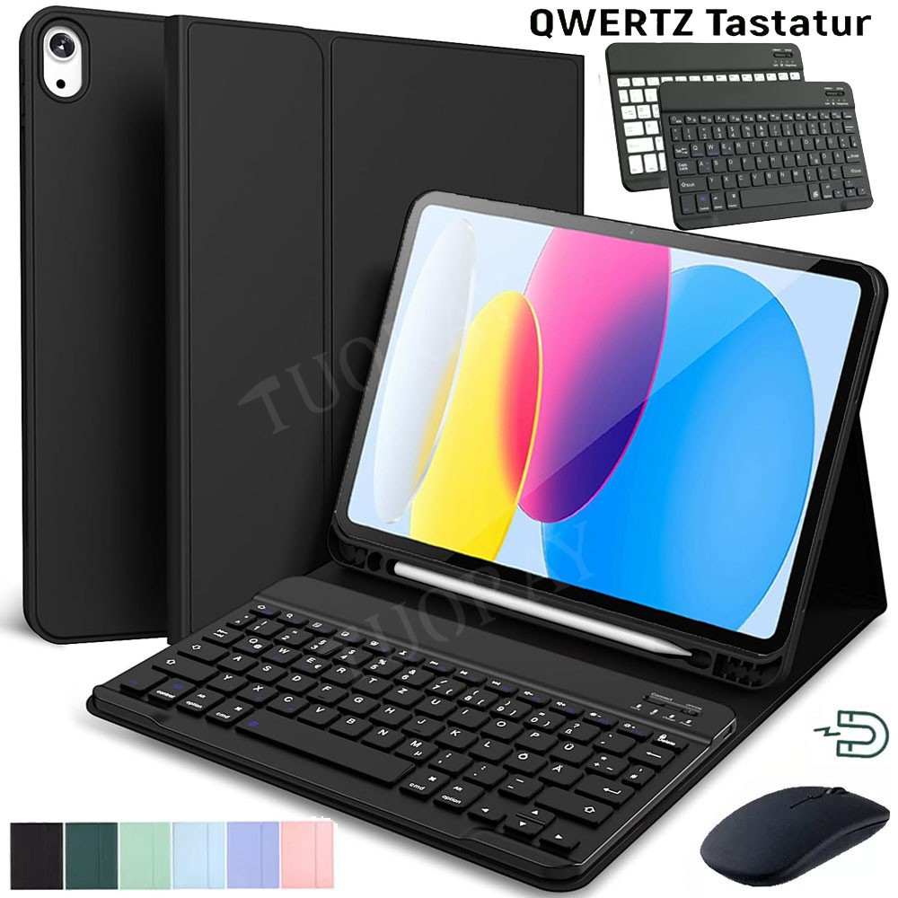 Bluetooth Tastatur Hülle Maus für iPad 11/10/9/8/7/6/5th Air 4/5 10.9″ 11″ Pro