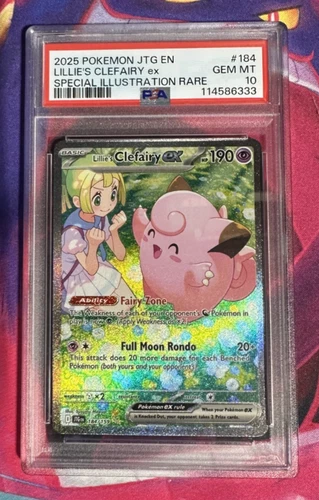 Lillie's Clefairy ex 184/159 Journey Together English PSA Graded 10 Pokemon