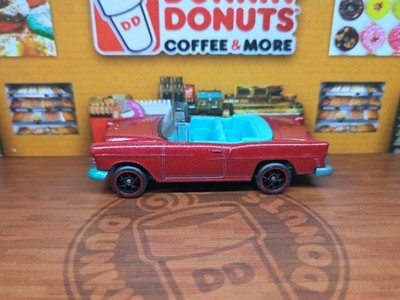 Custom Painted Matchbox 1955 Chevy Bel Air Convertible Plus New Tires & Wheels